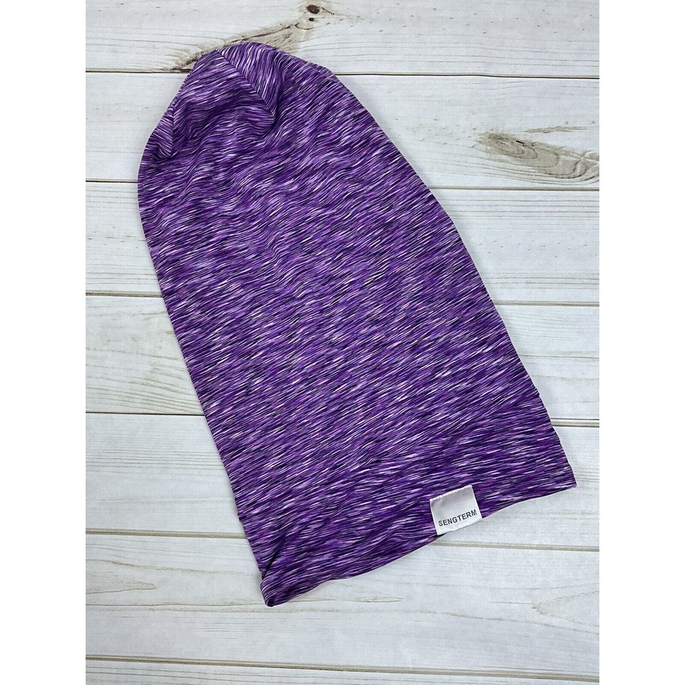 Sengterm Satin Lined‎ Sleep Cap XXL Purple Heathered